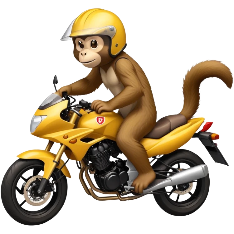 monkey riding CB 300F Twister emoji