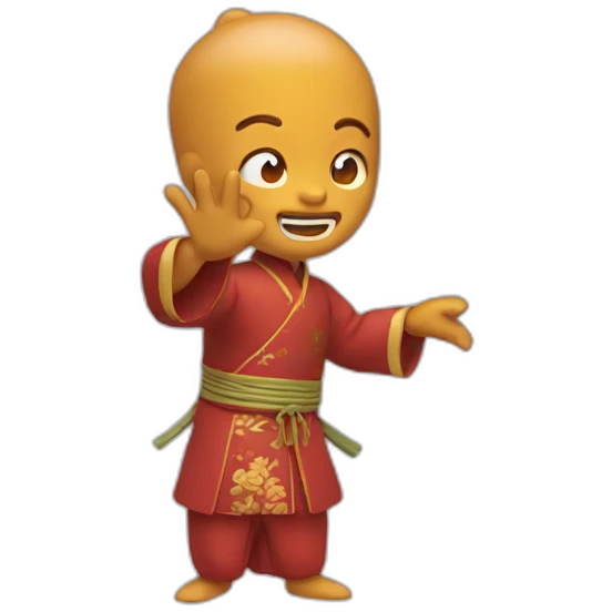 Chinois roux qui dab emoji