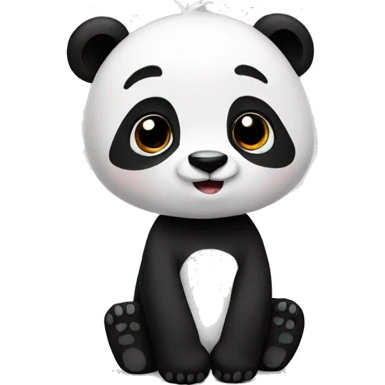 Panda love emoji