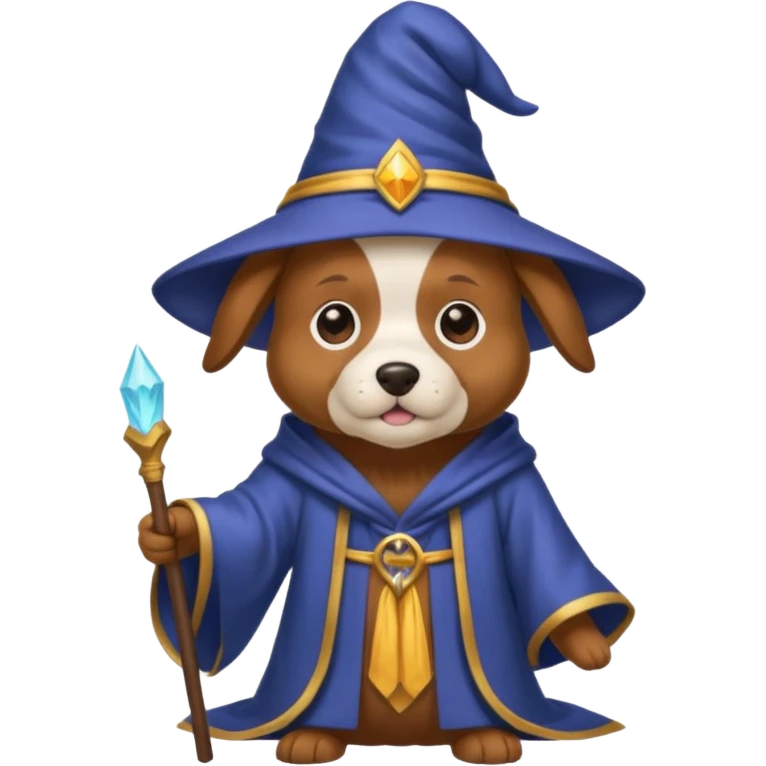 Dog wizard emoji