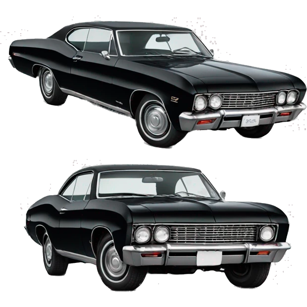 Impala Chevrolet 1967 Black emoji