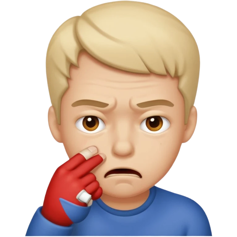 Emoji mordiéndose el dedo emoji