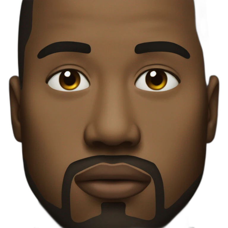 Kanye West face emoji