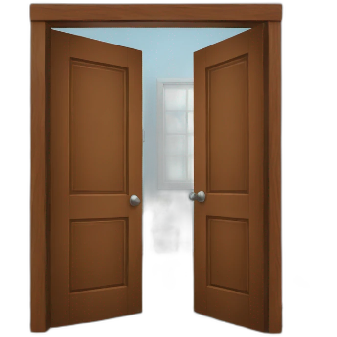 Bedroom door open  emoji