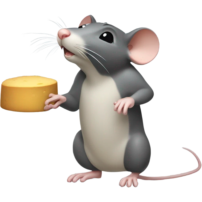 rat lever pressing for food emoji