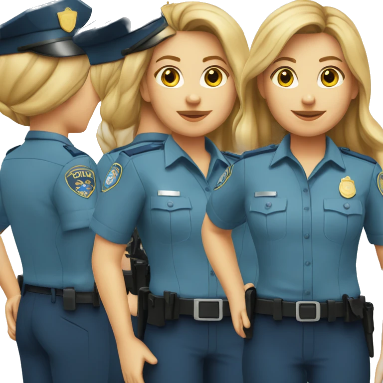 caucasian female police officer blue shirt emoji