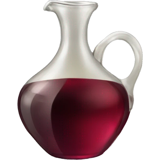 vintage carafe of wine with book emoji