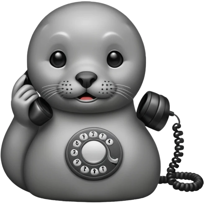 Seal on the phone emoji