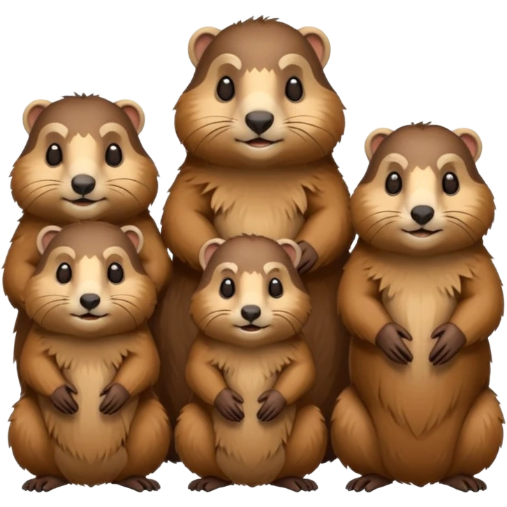 famille de marmotte emoji
