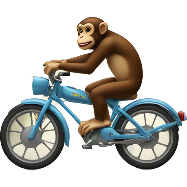 Monkey on a bike emoji