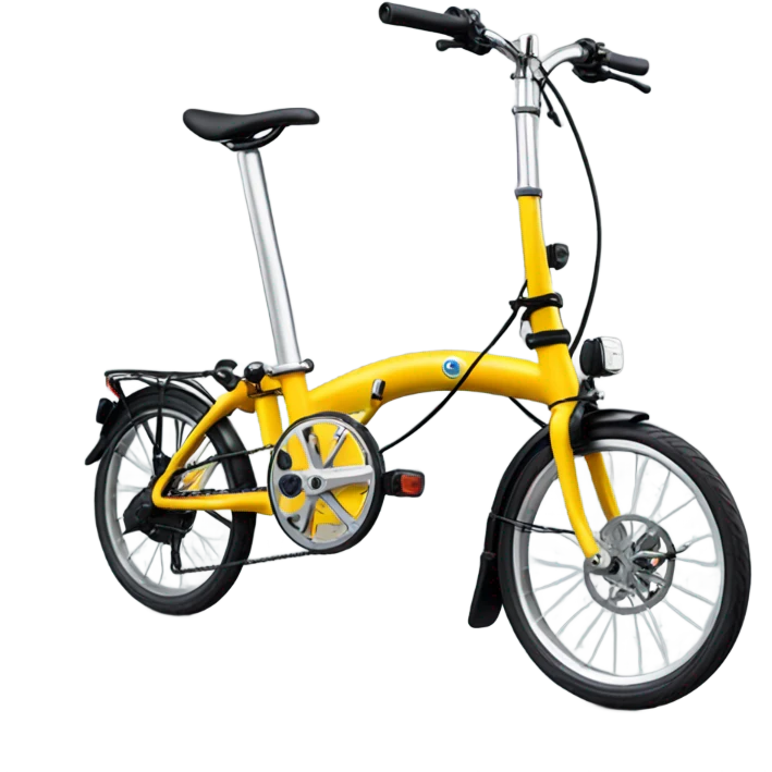 A foldable brompton bike  emoji
