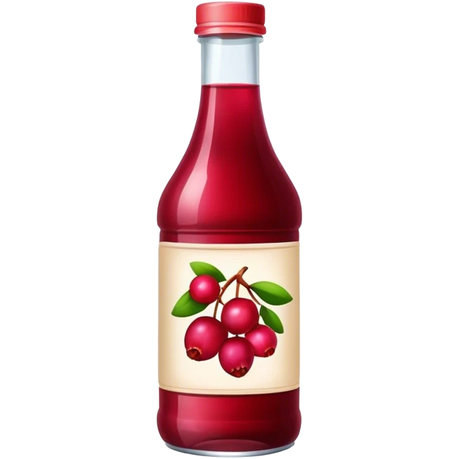 Bottle cranberry juice  emoji
