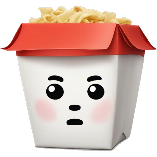 sad Chinese takeout  emoji