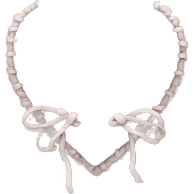 light pink heart with laces  emoji
