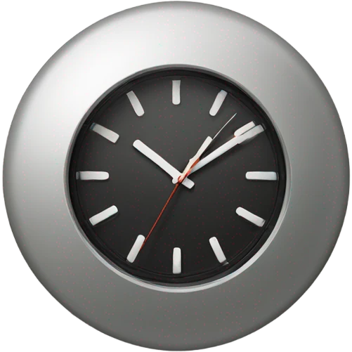 Stylish wall clock emoji