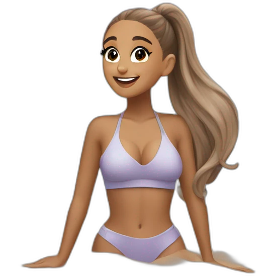 ariana grande at the beach emoji