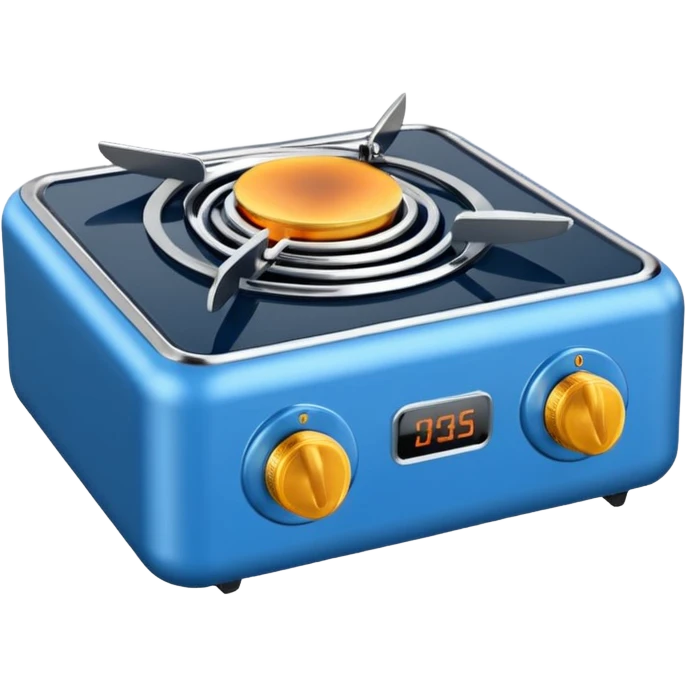 blue portable stove emoji