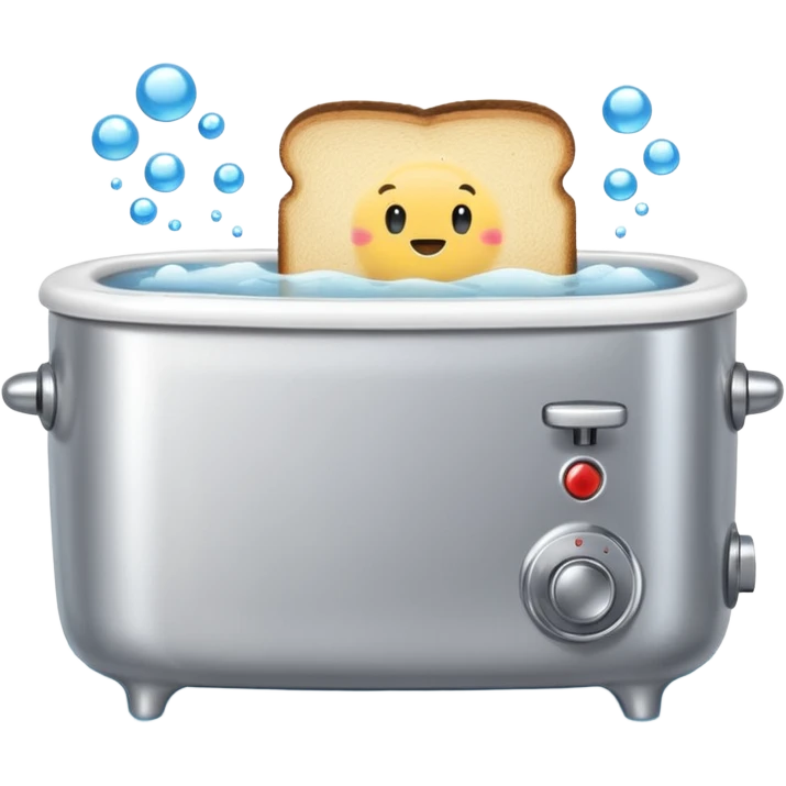Toaster in bathtub emoji