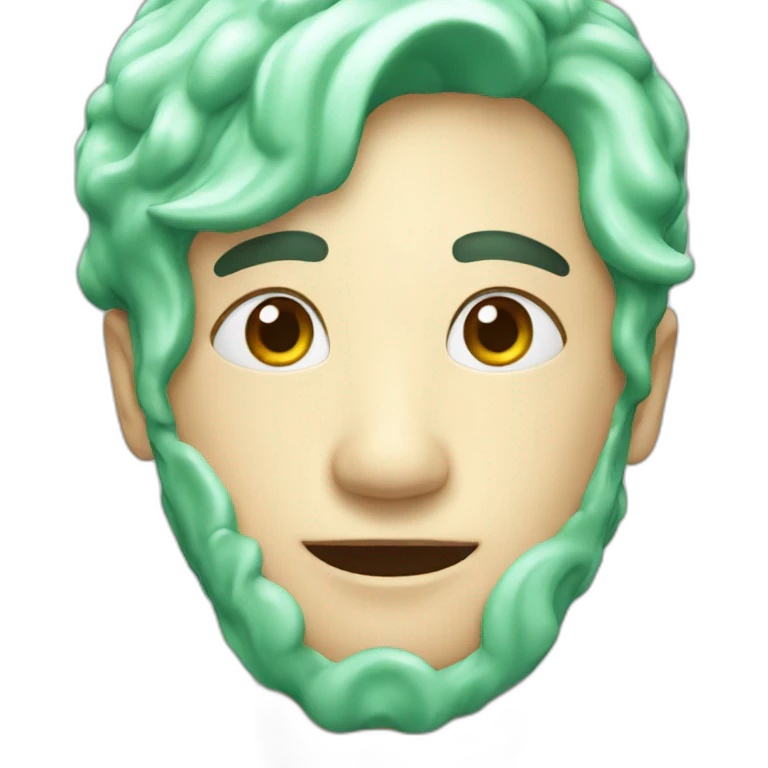 Mint shinny emoji