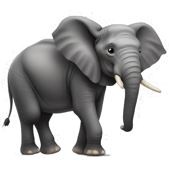 elefant with big butt emoji