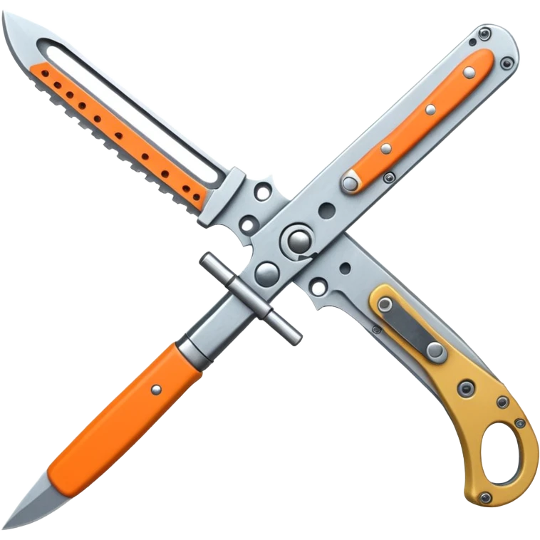 Single blade butterfly knife , used a csgo 2 butterfly knife for reference emoji