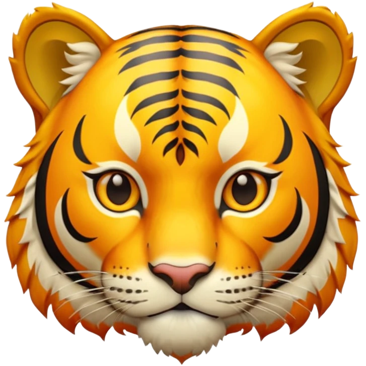 Gold tiger holding a sun ☀️🐯 emoji