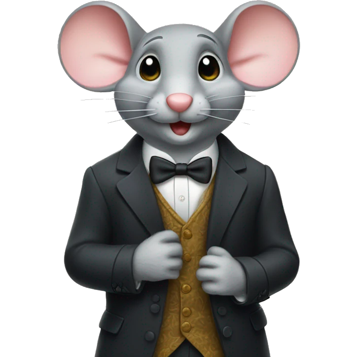 A dapper mouse  emoji