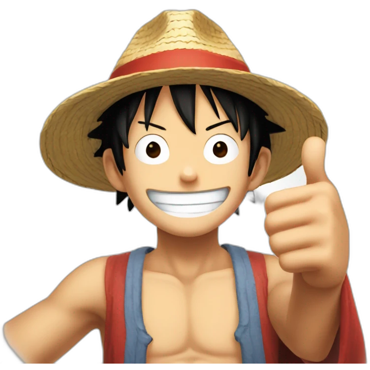 thumbs up luffy emoji