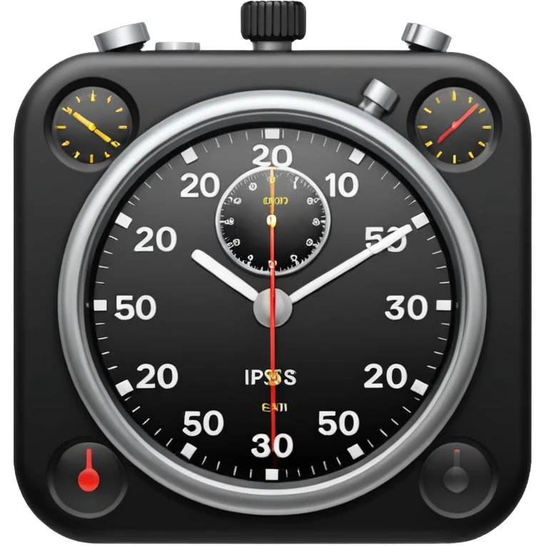 black Stopwatche emoji