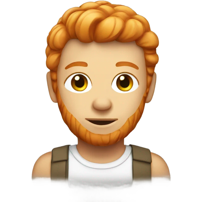 ginger wit a text emoji