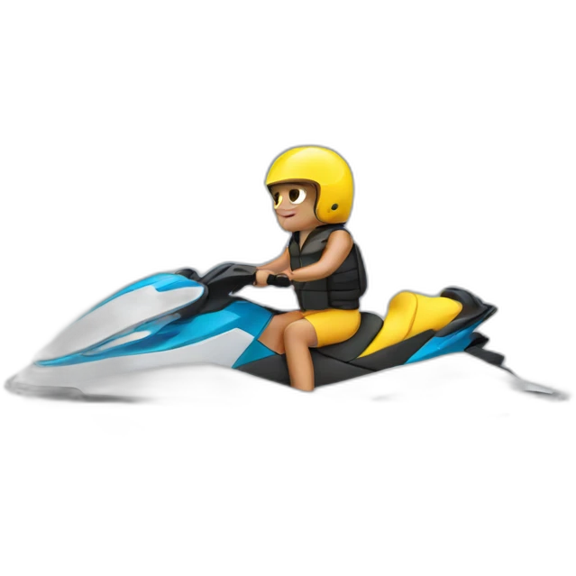 Chat on the jet ski emoji