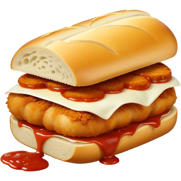 chicken parmesan  on a hero emoji