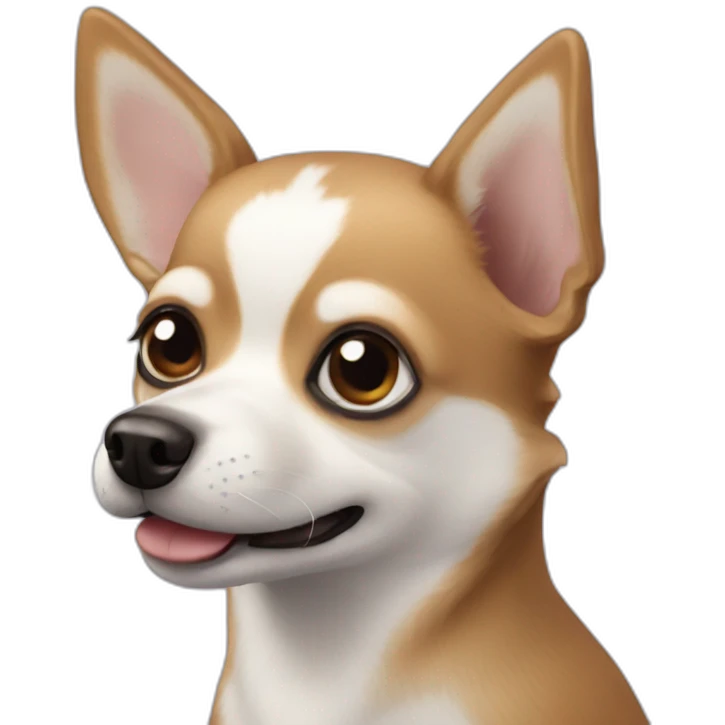Chihuahua that looks like a husky emoji