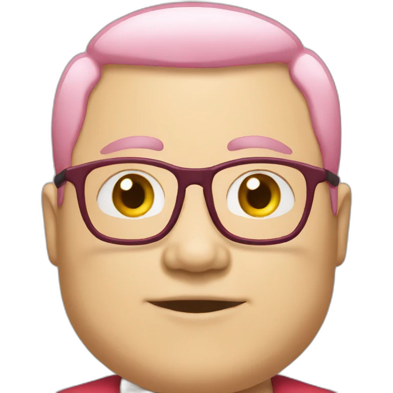 red-spectacles-fat-men-japanese-pinkhair emoji