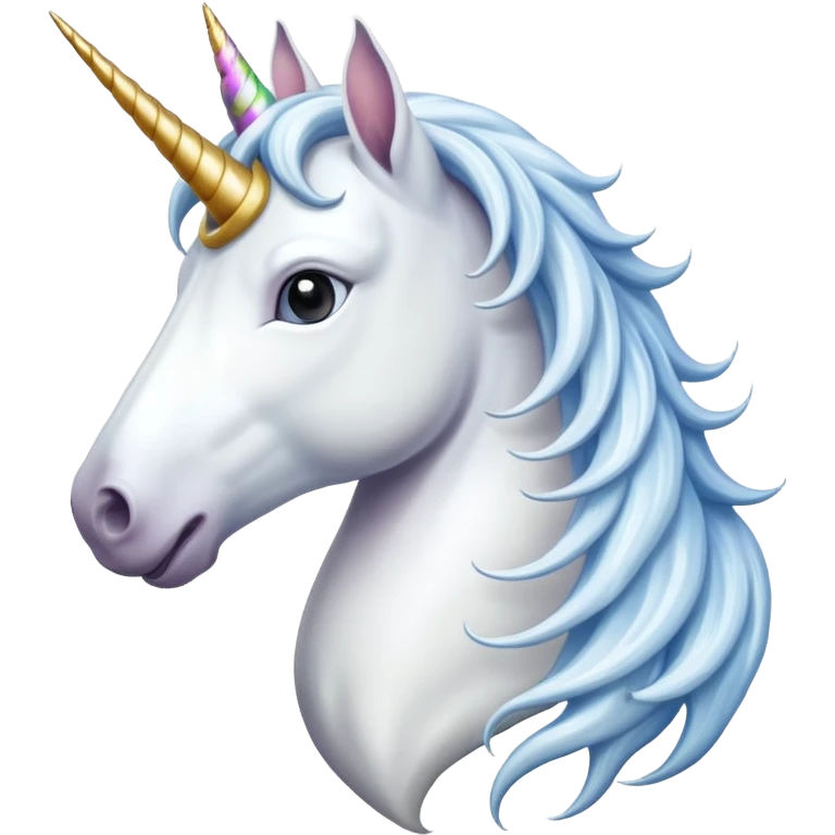 White Unicorn emoji