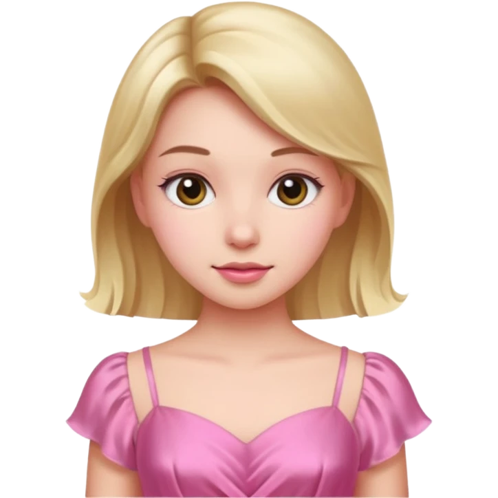 pink nice dress girl emoji