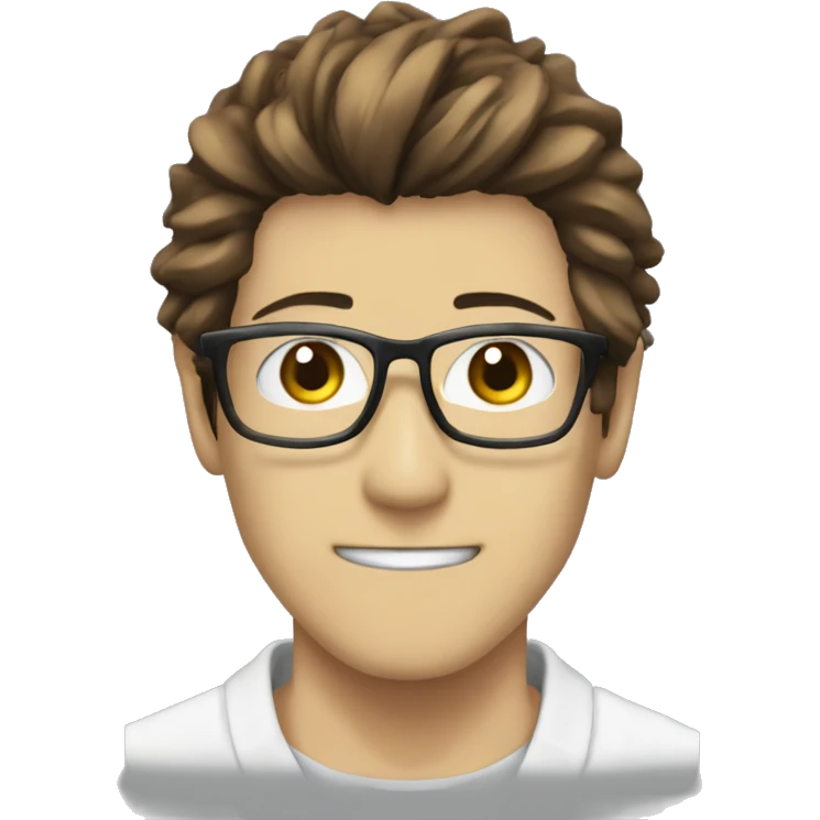 guy with glasses and aizen sosuke tshirt  emoji