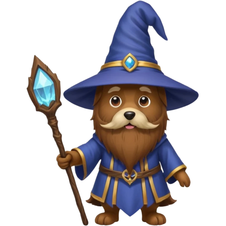 Dog wizard emoji