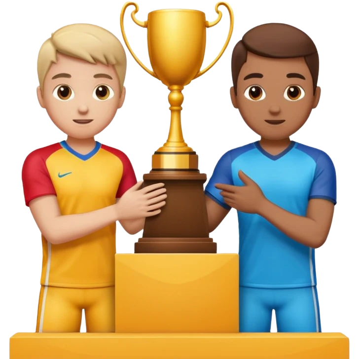 Versus / Duel : deux joueurs + VS, trophée/podium, ou deux écrans avec même objectif. emoji