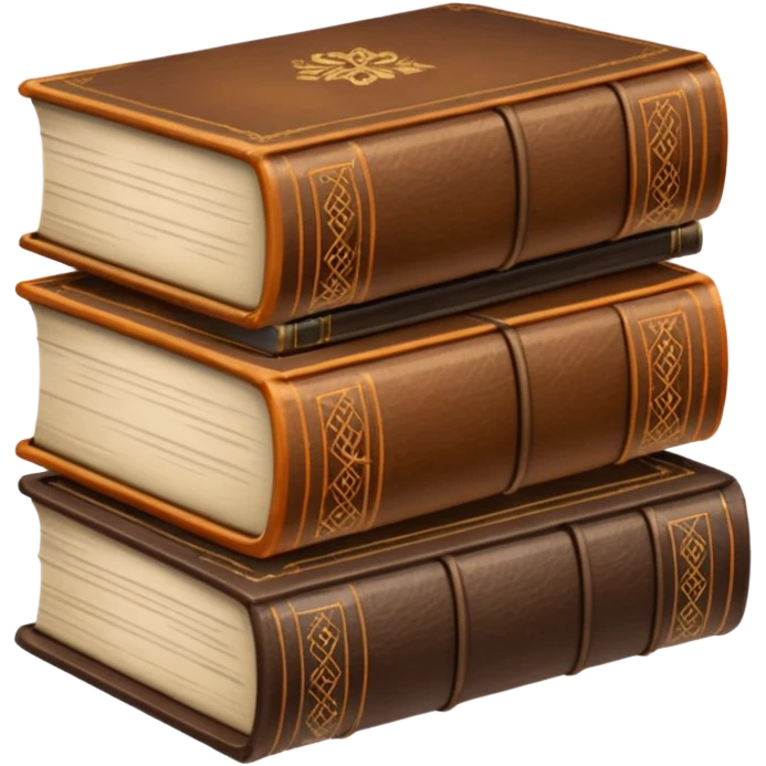 Vintage Book Stack emoji