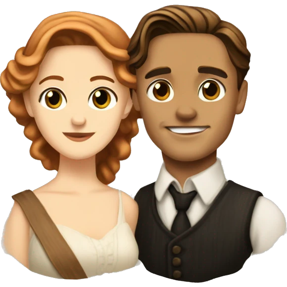 jack dawson and rose from titanic emoji
