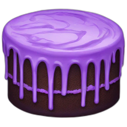 Purple cake emoji