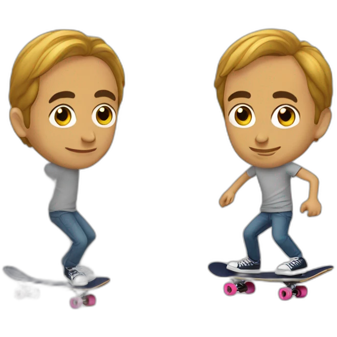 Skateboarding Eric Zemmour emoji