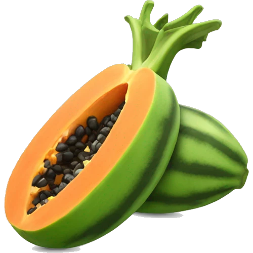 Papaya emoji