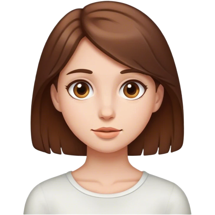 Brown haired girl emoji