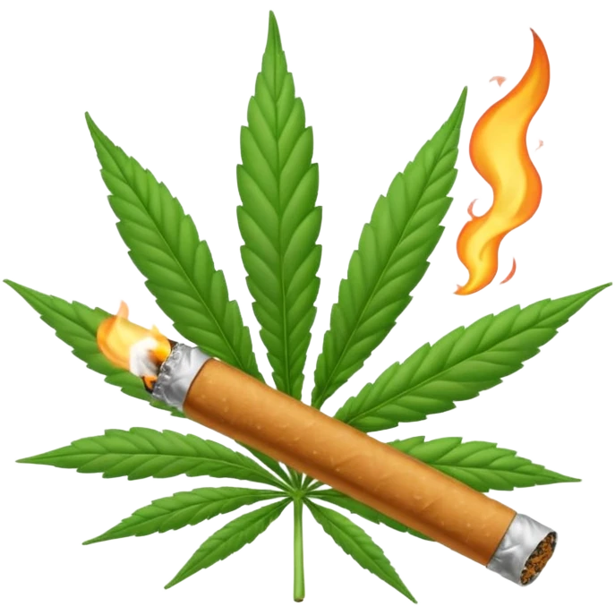 Marijuana cigarette emoji