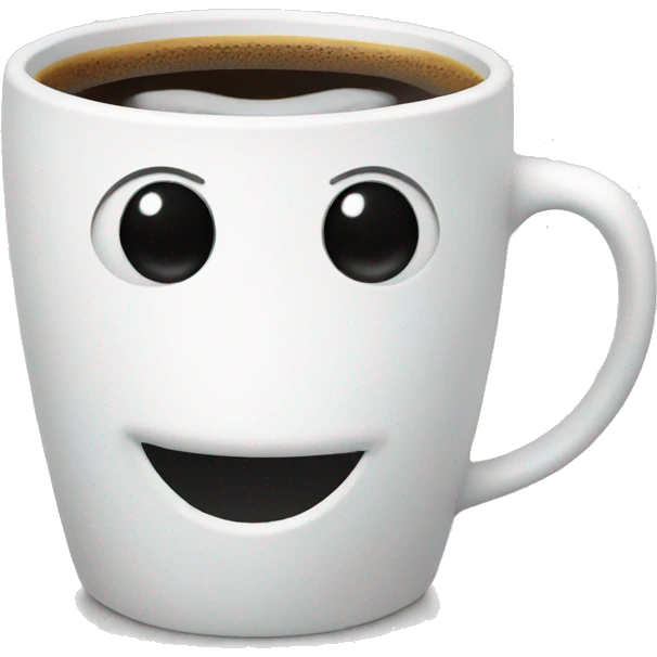 Olaf drinking coffee emoji