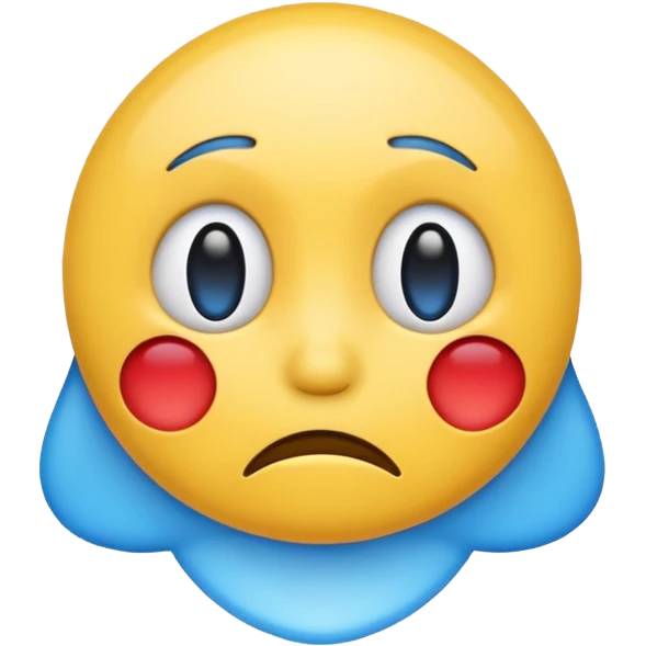 Sad emoji behind Happy emoji  emoji