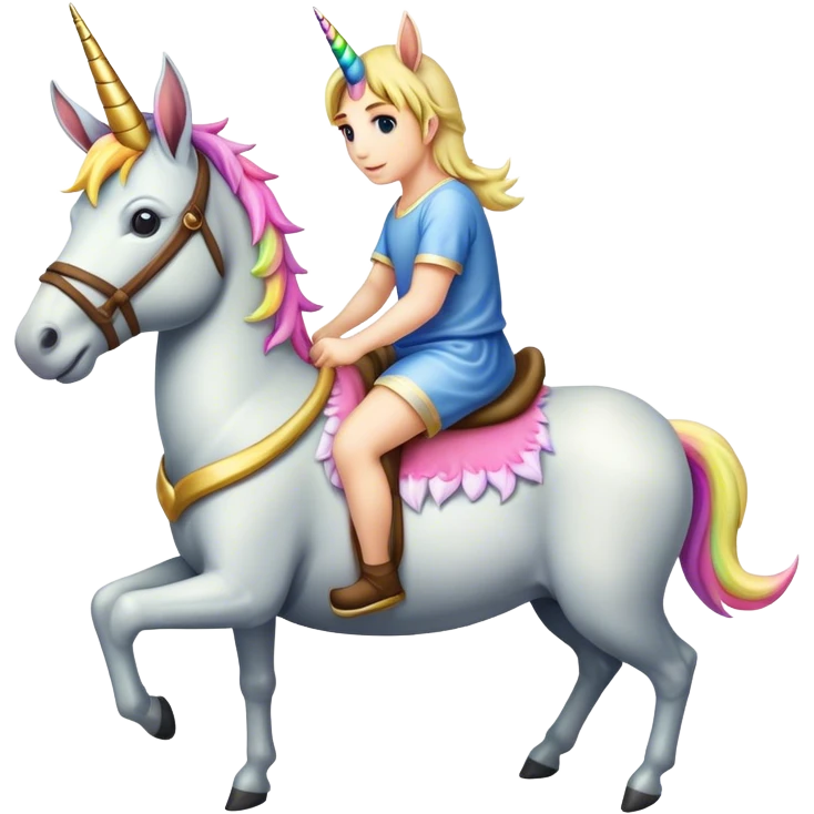 unicorn on a donkey emoji
