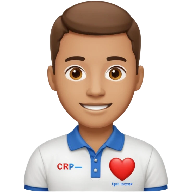 CPR instructor that looks happy emoji